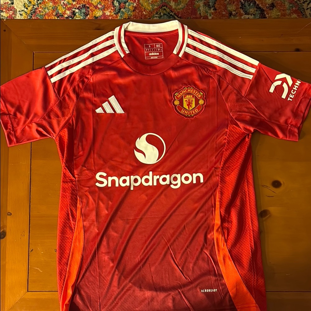 Red Manchester United Soccer Jersey with Rashford 10